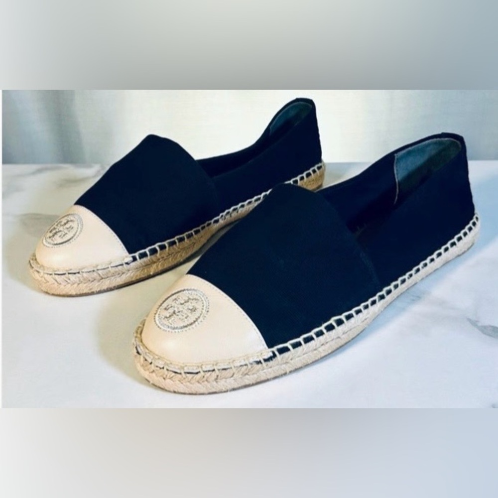 💥PRICE DROP💥 Tory Burch color block dulce de Leche flat Espadrilles